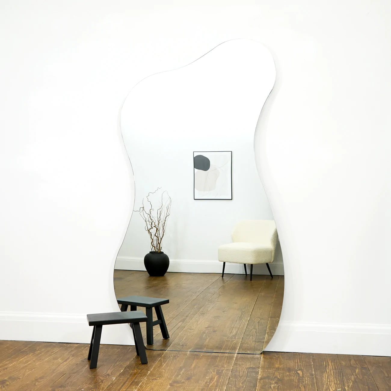 Modern ramlös spegel Athena