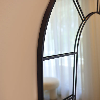 Botanisch dekorativer Metallspiegel