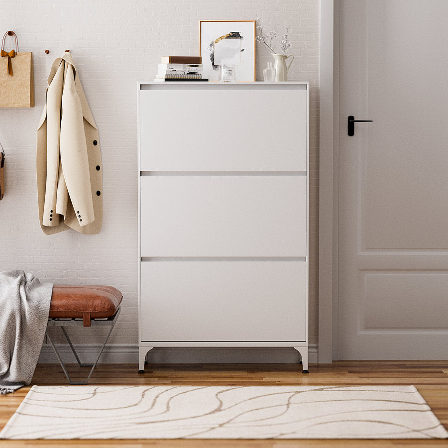 Skohylla i metall för 24 par skor