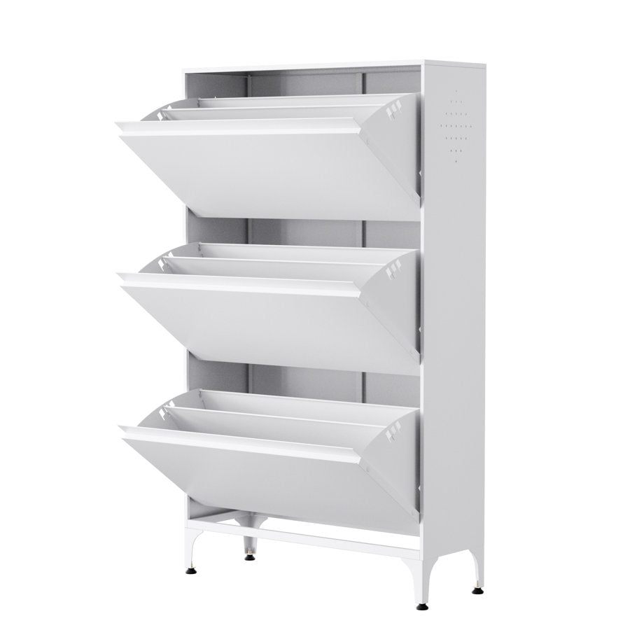 Skohylla i metall för 24 par skor